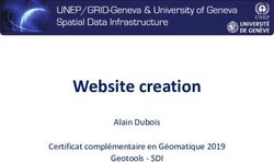 Website creation Alain Dubois Certificat compl&eacute;mentaire en G&eacute;omatique 2019 Geotools - SDI