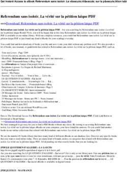 Referendum sans isoloir. La vérité sur la pétition laïque PDF