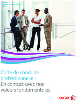Code de conduite professionnelle : En contact avec nos valeurs fondamentales - Code de conduite professionnelle de Xerox
