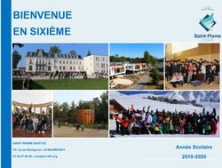 BIENVENUE EN SIXIÈME - Année Scolaire - Saint-Pierre Institut