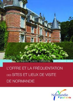 L'offre et La fréquentation des sites et Lieux de visite de normandie - Normandie Ecoute Clientèles