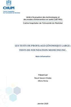 LES TESTS DE PROFILAGE GÉNOMIQUE LARGE : TESTS DE FOUNDATION MEDICINE INC - CHUM