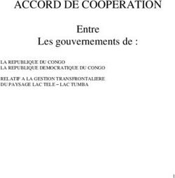 ACCORD DE COOPERATION - Entre Les gouvernements de