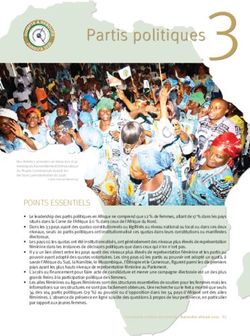 Partis politiques 33 Partis politiques - Gender Links