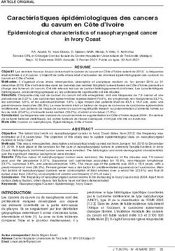 Caract&eacute;ristiques &eacute;pid&eacute;miologiques des cancers du cavum en C&ocirc;te d'Ivoire