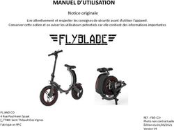 MANUEL D'UTILISATION Notice originale