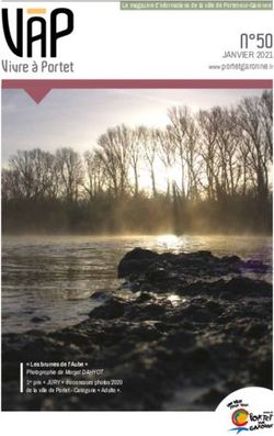 N 50 JANVIER 2021 www.portetgaronne.fr - Le magazine d'informations de la ville de Portet-sur-Garonne - Mairie de Portet-sur-Garonne