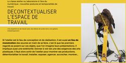 D&Eacute;CONTEXTUALISER L'ESPACE DE TRAVAIL - situations en galerie
