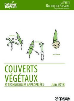 COUVERTS VÉGÉTAUX Juin 2018 - L'Atelier Paysan