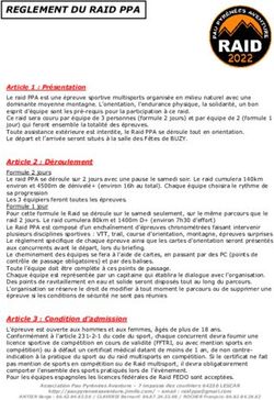 REGLEMENT DU RAID PPA - Pyrénées Chrono