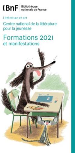 FORMATIONS 2021 CENTRE NATIONAL DE LA LITT&Eacute;RATURE POUR LA JEUNESSE - BNF
