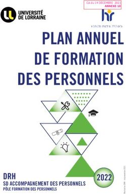 PLAN ANNUEL DE FORMATION DES PERSONNELS - DRH SD ACCOMPAGNEMENT DES PERSONNELS P&Ocirc;LE FORMATION DES PERSONNELS - Universit&eacute; de Lorraine