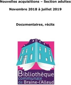 Nouvelles acquisitions - Section adultes Novembre 2018 à juillet 2019 Documentaires, récits