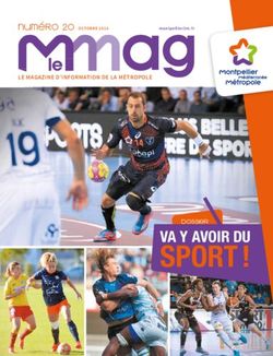 SPORT ! VA Y AVOIR DU - LE MAGAZINE D'INFORMATION DE LA MÉTROPOLE - Montpellier Métropole