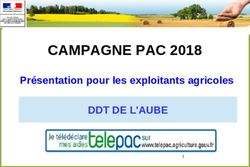 CAMPAGNE PAC 2018 DDT DE L'AUBE - Présentation pour les exploitants agricoles