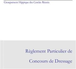 Règlement Particulier de Concours de Dressage - Groupement Hippique des Cercles Réunis - GHCR