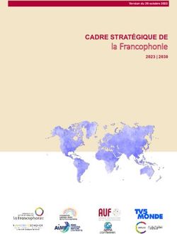 La Francophonie CADRE STRAT&Eacute;GIQUE DE 2023