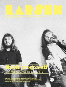 Rock progressif LA FACE CACH&Eacute;E DE LA LUTTE - Conseil de la Musique