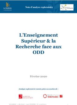 ODD L'Enseignement Supérieur & la Recherche face aux - Février 2020 - Note d'analyse exploratoire - Le Rameau