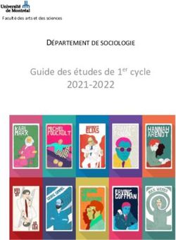 2021-2022 Guide des &eacute;tudes de 1er cycle - D&Eacute;PARTEMENT DE SOCIOLOGIE - D&eacute;partement de sociologie
