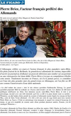 Pierre Brice, l'acteur français préféré des Allemands