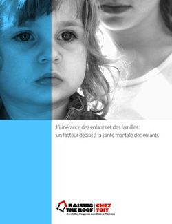 L'itinérance des enfants et des familles : un facteur décisif à la santé mentale des enfants