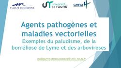 Agents Pathogènes Et Maladies Vectorielles - Exemples Du Paludisme, De ...