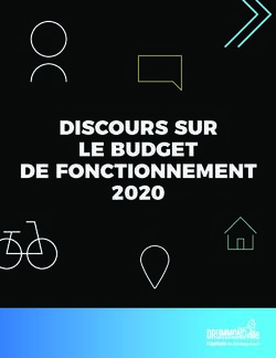 DISCOURS SUR LE BUDGET DE FONCTIONNEMENT 2020 - Ville de ...