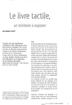 Le livre tactile, un territoire à explorer