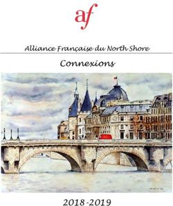 Connexions 2018-2019 - Alliance Française du North Shore - Alliance Française du North Shore