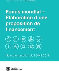 Fonds mondial - Élaboration d'une proposition de financement - Note d'orientation de l'OMS 2016 - World Health Organization