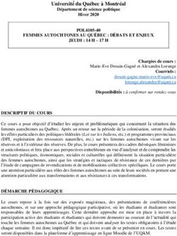 Université du Québec a Montréal - Département de science ...