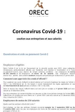 Coronavirus Covid-19 : soutien aux entreprises et aux salariés - ORECC