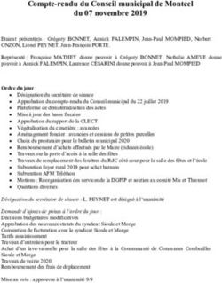 Compte-rendu du Conseil municipal de Montcel du 07 novembre 2019 - Mairie de Montcel