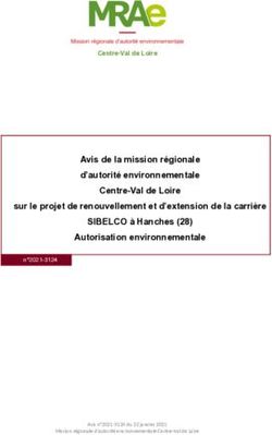 Avis de la mission régionale d'autorité environnementale - MRAe