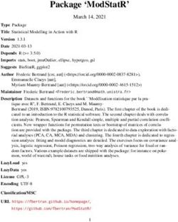 Package 'ModStatR' March 14, 2021 - CRAN