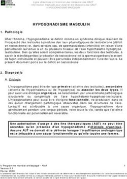 HYPOGONADISME MASCULIN - WADA