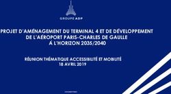 PROJET D'AME NAGEMENT DU TERMINAL 4 ET DE DE VELOPPEMENT DE L'AE ROPORT PARIS-CHARLES DE GAULLE A L'HORIZON 2035/2040 - R&Eacute;UNION TH&Eacute;MATIQUE ...