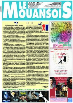 Les Voeux du Maire LE MOUANSOIS - N 345 Janvier 2017 D&eacute;p&ocirc;t l&eacute;gal janvier 2017 Fondateur : Albert Martin - Mouans-Sartoux