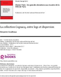 La collection Cognacq, entre legs et dispersion - OpenEdition ...