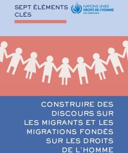 CONSTRUIRE DES DISCOURS SUR LES MIGRANTS ET LES MIGRATIONS FOND&Eacute;S SUR LES DROITS DE L'HOMME - SEPT &Eacute;L&Eacute;MENTS CL&Eacute;S
