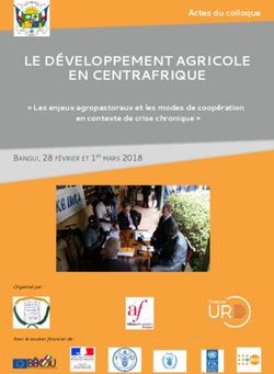 LE DÉVELOPPEMENT AGRICOLE EN CENTRAFRIQUE - Actes du colloque