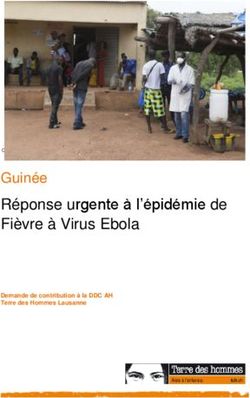 Réponse urgente à l'épidémie de Fièvre à Virus Ebola - Guinée