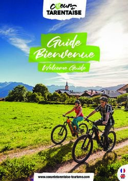 Guide Bienvenue Welcome Guide - www.coeurdetarentaise-tourisme.com - Coeur de Tarentaise Tourisme