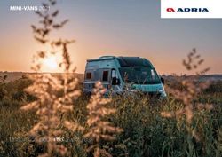 L'inspiration pour vos aventures - MINI-VANS 2021 - Adria Mobil