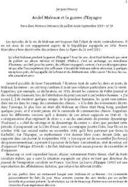 André Malraux et la guerre d'Espagne