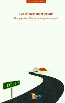 Les décrets inscriptions - Une question d'équité ou de performances ? - CPCP