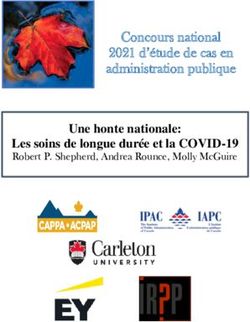 Concours national 2021 d'étude de cas en administration publique - Une honte nationale: Les soins de longue durée et la COVID-19