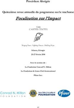 Focalisation sur l'Impact - Procédure Abrégée Quinzième revue annuelle du programme sur le trachome