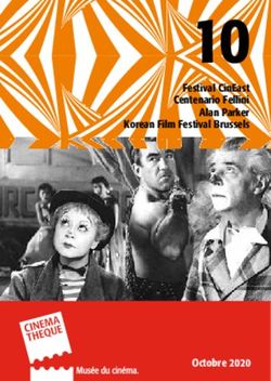 10 Festival CinEast Centenario Fellini Alan Parker Korean Film Festival Brussels - Octobre 2020 - Octobre 2020 PDF 1.7 ...